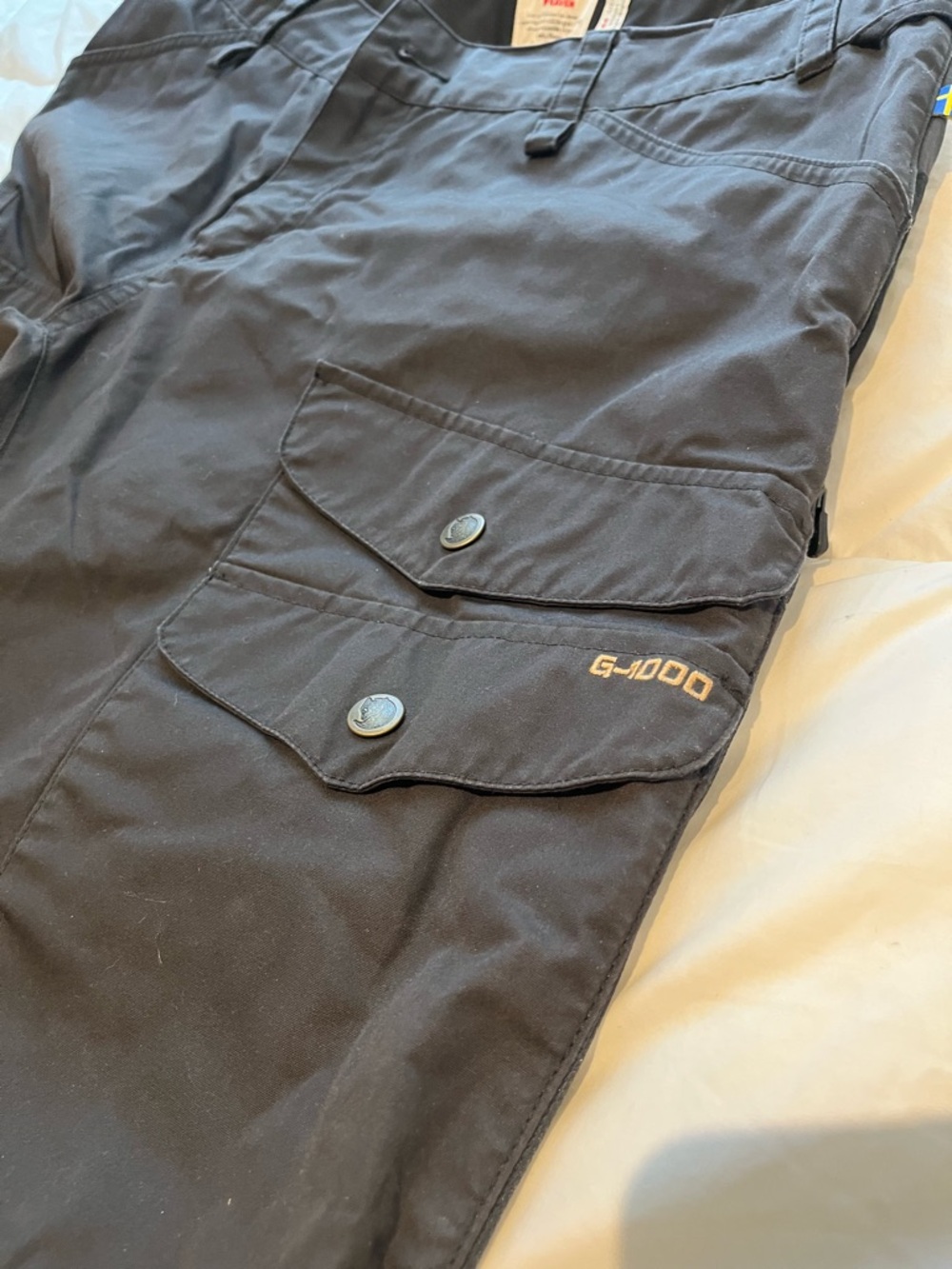 Fjallraven Women's Charcoal Cargo Pants - Dark Charcoal - Picture 5 of 7